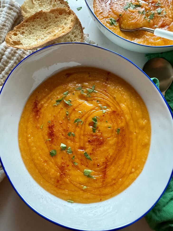 One Pot Carrot Lentil Soup - Bio's Kitchen